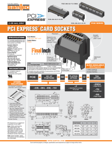 pci express® card sockets
