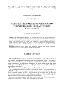 MODIFIED STRIP METHOD SPECIFICATION FOR WHEEL / RAIL