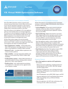 VX Virtual WAN Optimization Software