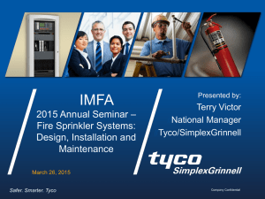 Fire Sprinkler Systems - International Molded Fiber Association