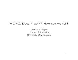 MCMC: Does it work? How can we tell?