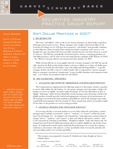 securities industry practice group report