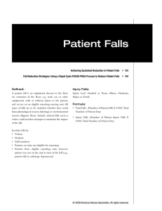 Patient Falls - American Nurses Association