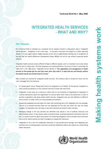Integrated health services - World Health Organization