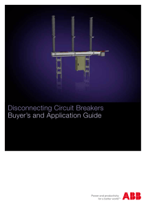 Disconnecting Circuit Breakers Buyer`s and Application Guide