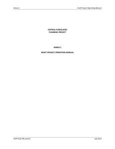 CEPP Final PIR Annex C - Draft Project Operating Manual