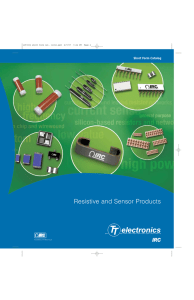 Resistive and Sensor Products