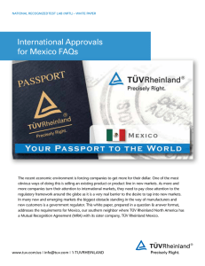 International Approvals for Mexico FAQs