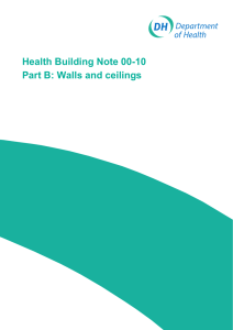 Health Building Note 00-10 Part B: Walls and ceilings