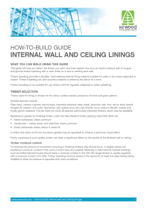 internal wall and ceiling linings
