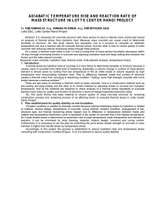 adiabatic temperature rise and reaction rate of mass structure in lotte