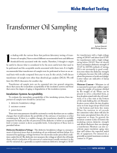 Transformer Oil Sampling