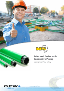 Safer and Easier with Conductive Piping