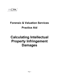 Calculating Intellectual Property Infringement Damages