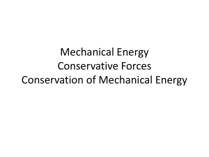 mechanical energy is conserved