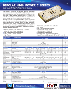 Data sheet - HVP High Voltage Products GmbH