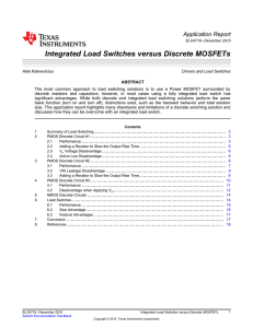 Integrated Load Switches versus Discrete