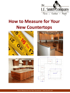 How to Measure for Your New Countertops