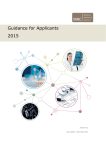 Guidance for Applicants 2015