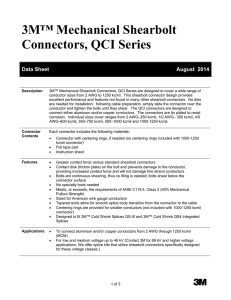 3M™ Mechanical Shearbolt Connectors, QCI Series