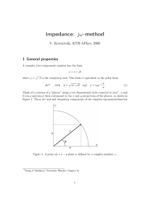Impedance: jω-method