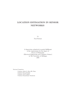 location estimation in sensor networks