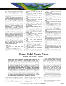 Modern Global Climate Change