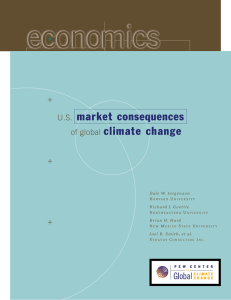 US market consequences of global climate change