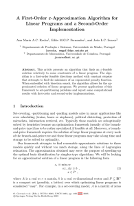 A First-Order ε-Approximation Algorithm for Linear Programs and a