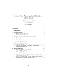 Second Order Approximation Methods for DSGE Models