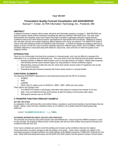 090-2007: Presentation Quality Forecast Visualization with SAS/GRAPH®