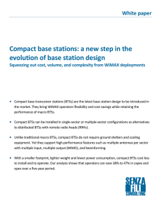 Compact base stations: a new step in the evolution