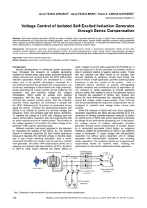 Voltage Control of Isolated Self-Excited Induction Generator through