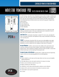 wavestar® powerhub® pdu