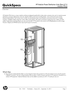 HP Modular Power Distribution Units (Zero