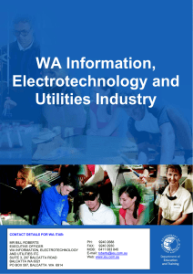 WA Information, Electrotechnology and Utilities Industry