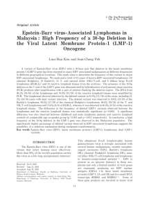 Epstein-Barr virus-Associated Lymphomas in Malaysia: High