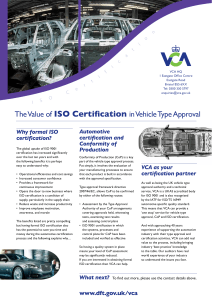 The Value of ISO Certification in Vehicle Type Approval
