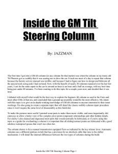 Inside the GM Tilt Steering Column