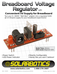 Breadboard Voltage Regulatorv2.1