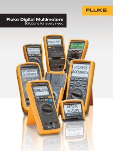 Digital Multimeter Selection Chart