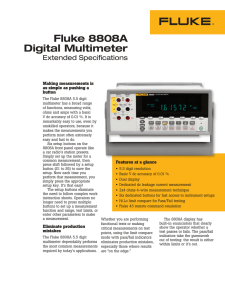 Fluke 8808A Digital Multimeter