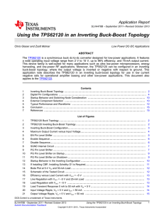 Using the TPS62120 in an Inverting Buck-Boost