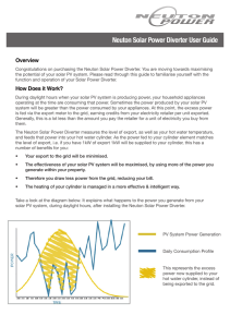 Neuton Solar Power Diverter User Guide