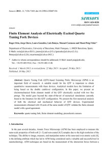 Finite Element Analysis of Electrically Excited Quartz Tuning Fork