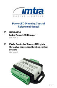PowerLED Dimming Control Reference Manual