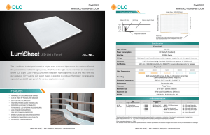 LED Light Panel Features