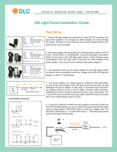 LED Light Panel Installation Guide