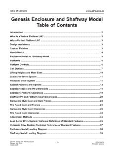 Genesis Enclosure Model Design and Planning Guide