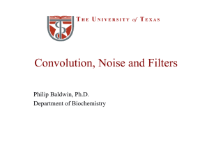 Convolution, Noise and Filters